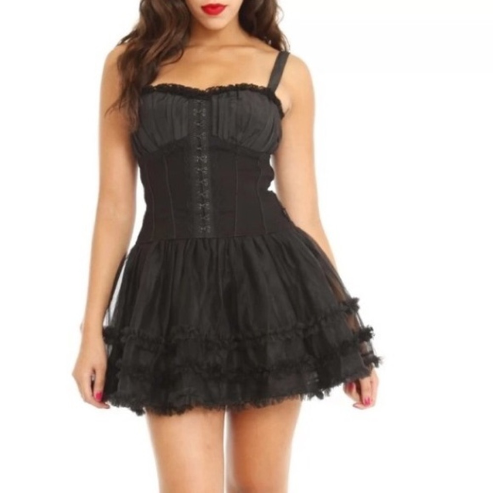 Royal bones Corset black dress